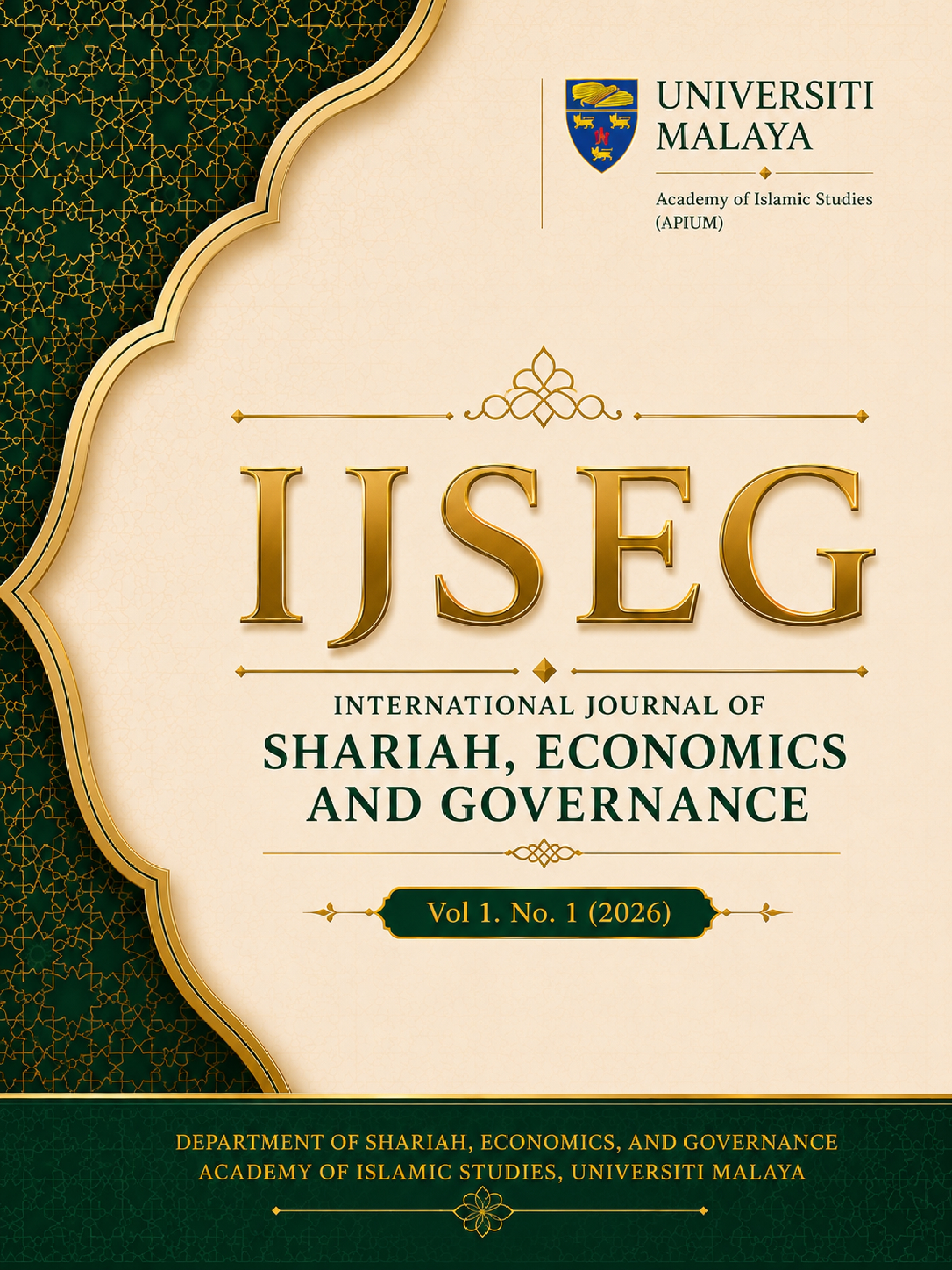 					View Vol. 1 No. 1 (2026): International Journal of Shariah in Economics and Governance
				